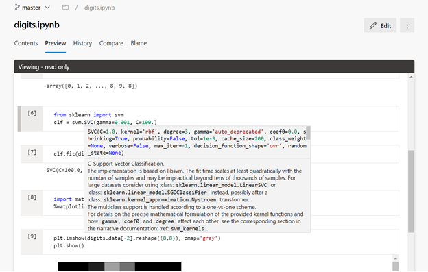 View function definition feature